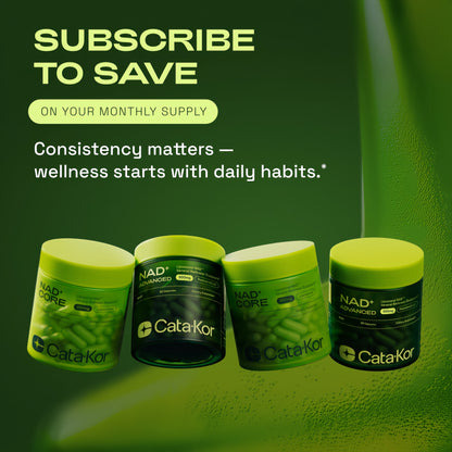 Cata-Kor NMN Supplement Alternative – Liposomal NAD+ Supplement – Third-Party Tested – NAD CORE – 30-Day Supply